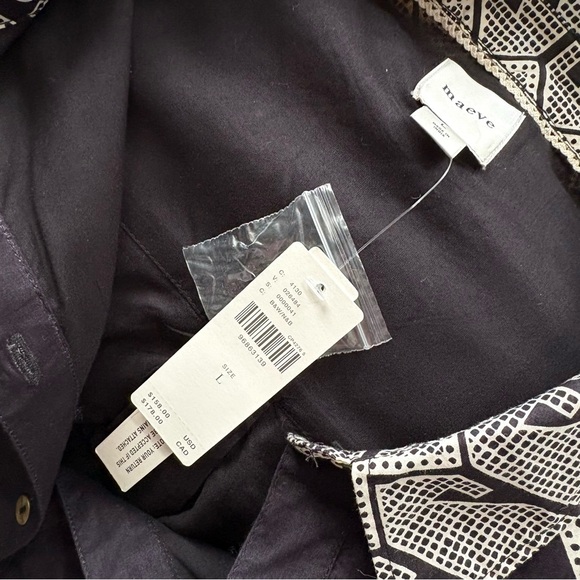 NWT Anthropologie Maeve The Lillian Button-Front Cotton Midi Dress, L - Picture 12 of 13